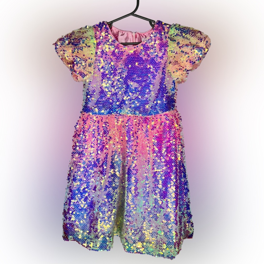 VGUC Lola & The Boys Sequin Rainbow Dress